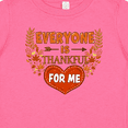 thumbnail image 4 of Inktastic Everyone is Thankful for Me with Heart and Leaves Boys or Girls Baby T-Shirt, 4 of 5