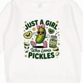 thumbnail image 3 of Inktastic Just a Girl Who Loves Pickles Toddler Sweatshirt, 3 of 4
