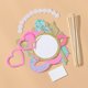 thumbnail image 4 of 1 juego de accesorios portátiles de mano para fotomatón de sirena, accesorios para selfies de fiesta de sirena, kit de accesorios para fotomatón de despedida de soltera, 4 of 5
