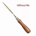 thumbnail image 2 of Wood File Handle Wooden Handles with Brass Collet Chuck for Small Files Accessories DIY, 2 of 4