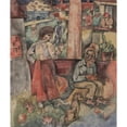 thumbnail image 3 of Albert Bloch 15x17 Black Modern Framed Museum Art Print Titled - Edge of the Village;&nbsp;Fabrikstadt (Before&nbsp;1922), 3 of 5