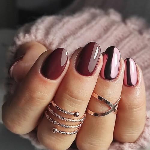 Chrome Nail Powder - Rose Gold/Pink Nails Chrome Powder Mirror Effect, Premium Metallic Mirror Chrome Nail Powder Pigment for Nail Art Decoration