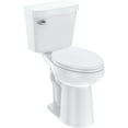 thumbnail image 2 of M optimized Two-Piece Toilet, Elongated Toilet With Soft Close Seat, 1.28 Siphonic Flush Toilet with ADA Chair Height 21inch White, 2 of 7