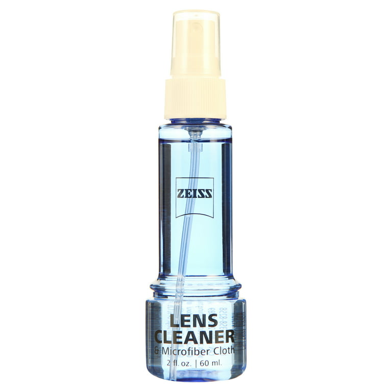 Zeiss Lens Cleaning Kit, 2 oz Eye Glasses Cleaner Spray & Microfiber Cloth Wipe, Size: 2 fl oz
