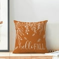 thumbnail image 3 of Hello Fall Pillow Covers 20x20 Inch 2 Pcs,Burnt Orange White Fallen Leaves Decorative Throw Pillows,Autumn Harvest Farmhouse Outdoor Decor Pillowcase Linen Cushion Cover for Home Couch Sofa Bed, 3 of 6
