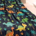 thumbnail image 3 of Dark Dinosaur Cactus Pattern Blanket,Comfortable Soft Lamb Wool Throw Blanket,All Season,Warm Lightweight Blankets for Sofa Bed Couch Living Room Chair,40"x50", 3 of 4