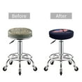 thumbnail image 5 of Round Bar Stool Seat Covers, Memorial Day Elastic Round Chair Cover Stool Seat Slipcover Bar Stool Cushions Round Pad for 12-14 inch, 5 of 7