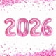 thumbnail image 1 of Globo Número Rosa Upgesy 2026 de 102 cm, 1 of 4