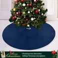 thumbnail image 3 of Ryvnso Christmas Tree Skirt Dark Blue Paint Xmas Tree Skirts Ornament Home Decorations 35.4", 3 of 6