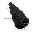 thumbnail image 2 of VERDANVERSE Vehicle Wire Grommet Rubber Boot Grommet Black 1Set With Enhanced Protection, 2 of 8
