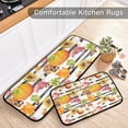 thumbnail image 5 of SKYSONIC Thanksgiving Pumpkin 2 Pieces Kitchen Rug Cushioned Anti-Fatigue Kitchen Rugs Set for Home Office Laundry,19.7" x 27.6"+19.7" x 47.2", 5 of 7