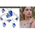 thumbnail image 6 of Leafael Wish Stone Stud Earrings with Sapphire Blue Birthstone Crystal, Silver-tone, 6 of 7