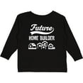 thumbnail image 3 of Inktastic Future Home Builder Contractor Boys or Girls Long Sleeve Toddler T-Shirt, 3 of 5