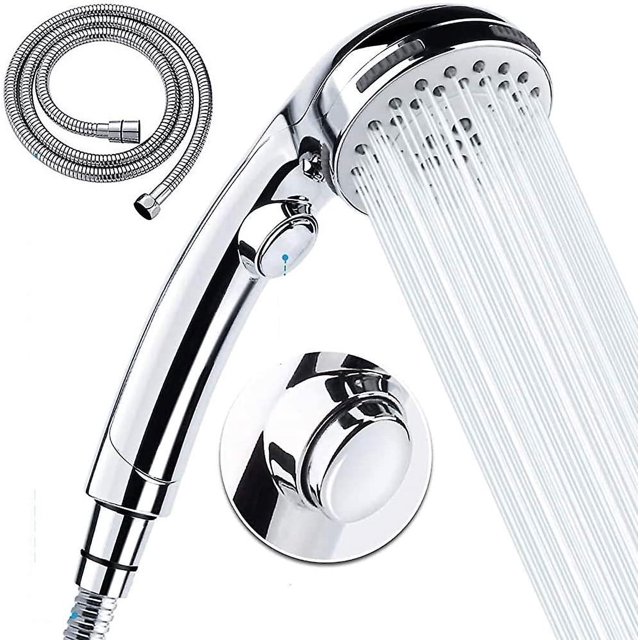 Cabezal de ducha de mano con manguera -5 configuraciones de rociado Ducha de alta presión extraíble