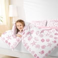 thumbnail image 4 of Erosebridal Pink Ocean Starfish 7 Pieces Bedding Comforter Set,Kawaii Bowtie Princess Bow Full Bedding Set For Girls Kids,Reversible pink, 4 of 7