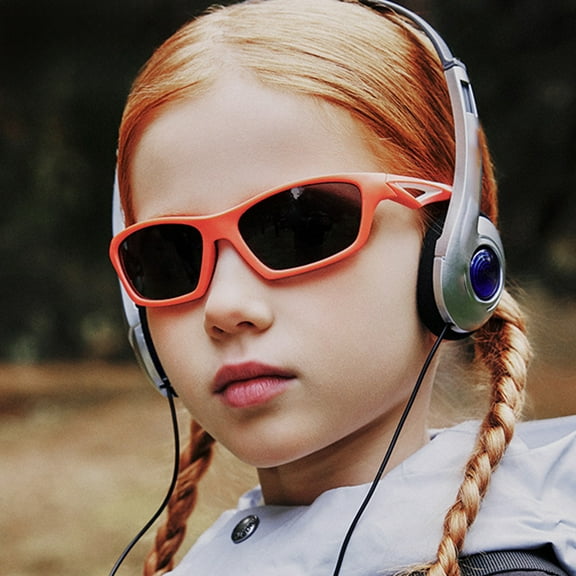 Ovzne Kids' Polarized Sports Sunglasses - Tac Hd Full Frame Plastic Sunglasses, Anti-Slip Uv Protection