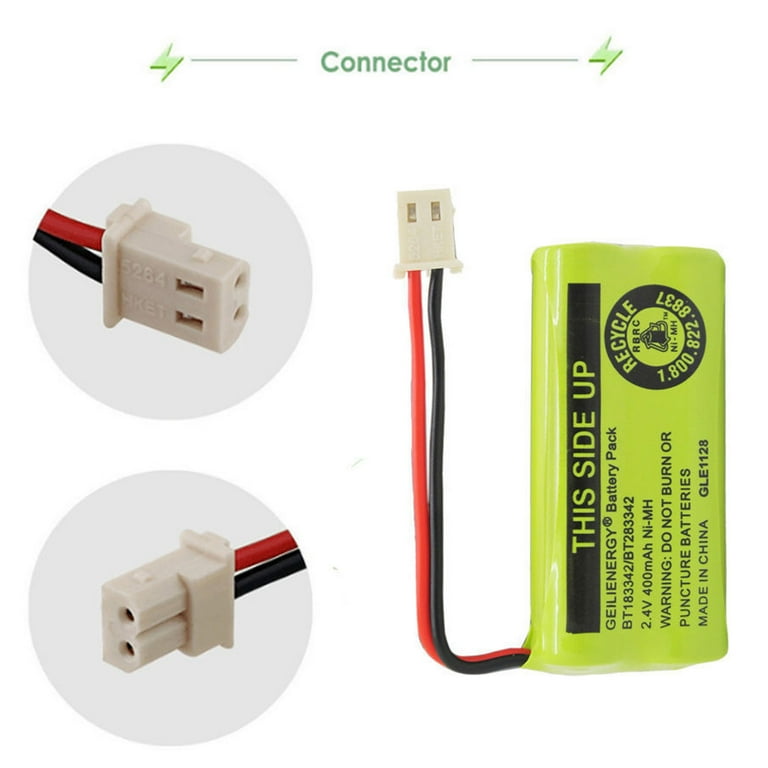 Baobian Cordless Phone Batteries Replacement 2.4V 400mAh NiMH
