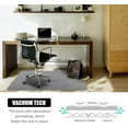 thumbnail image 4 of Eurotex Office Desk Chair Mat for Hard Floors, Computer Carpet, Floor Protector, Anti-Slip (Polyester, 47 x 35 inches, Light Grey), 4 of 5