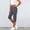 Gray women capri pants with pockets a1, variant on High Waisted Capri Pants for Women with Pockets Solid Casual Everyday Regular Fit Capri Trousers Workout Lounge, Gray L