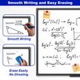 thumbnail image 7 of JILhome 47" x 35" White Board, 4'x3' Magentic Dry Erase Board, Marker Board with Long Pen Tray for Home, School, Office, Kitchen, Black Aluminium Frame, 7 of 7