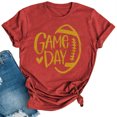 thumbnail image 2 of Njagoc3 Womens Soft Touch Football Print Short Sleeve - Comfortable for All - Day Wear, 2 of 6