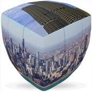 Chicago City Cube V-Cube 3x3 Pillowed Twisty Puzzle