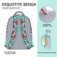 thumbnail image 3 of Abstract Ornamental Mandala Backpack - Stylish Boho Bookbag with Padded Straps for Teens, 3 of 6