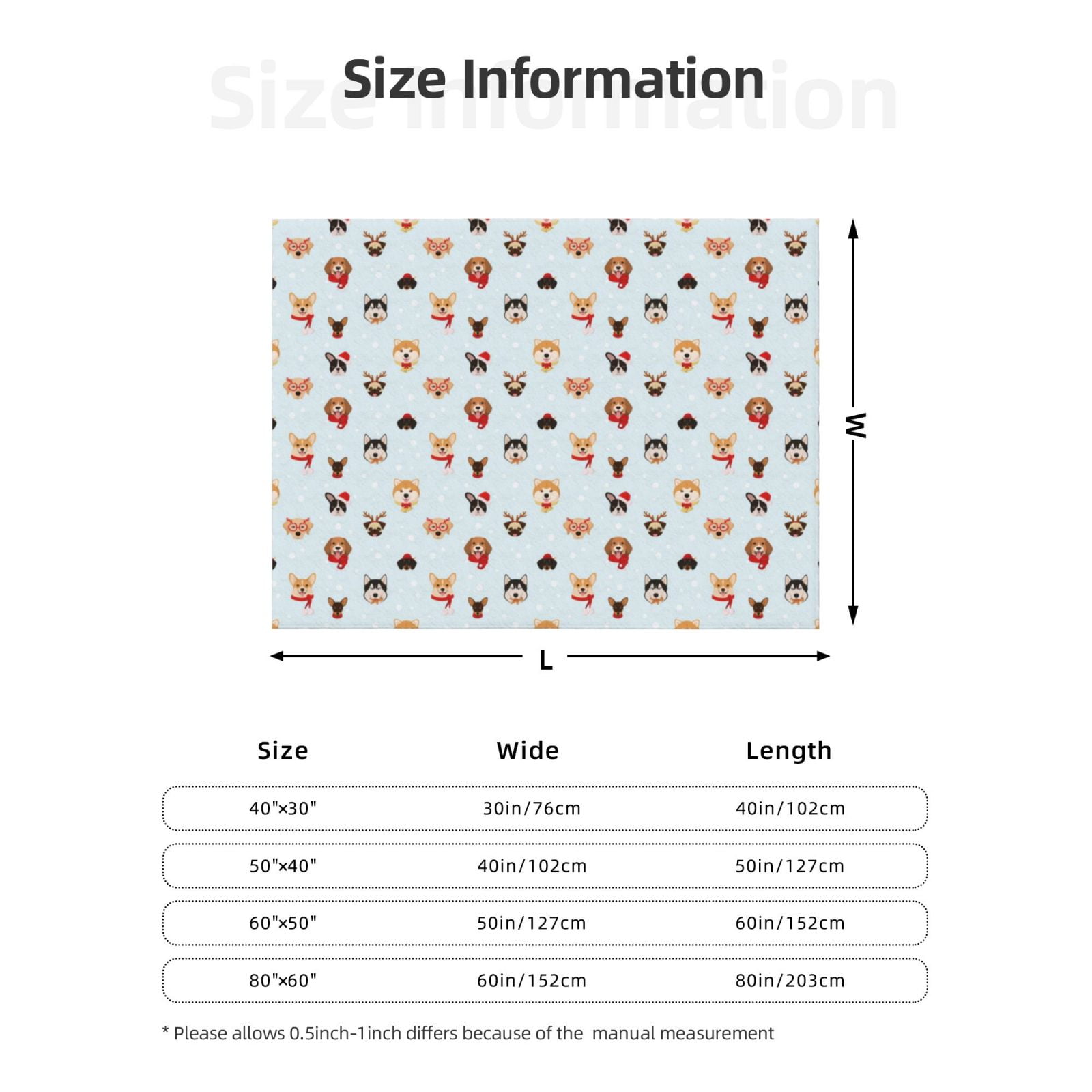 Throw Blanket for Couch - Cute Dog Puppy Christmas Soft Comfy Lightweight Cozy Warm Throw Blanket, Fuzzy Plush Flannel Blanket & Throws for Sofa and Bed All Season