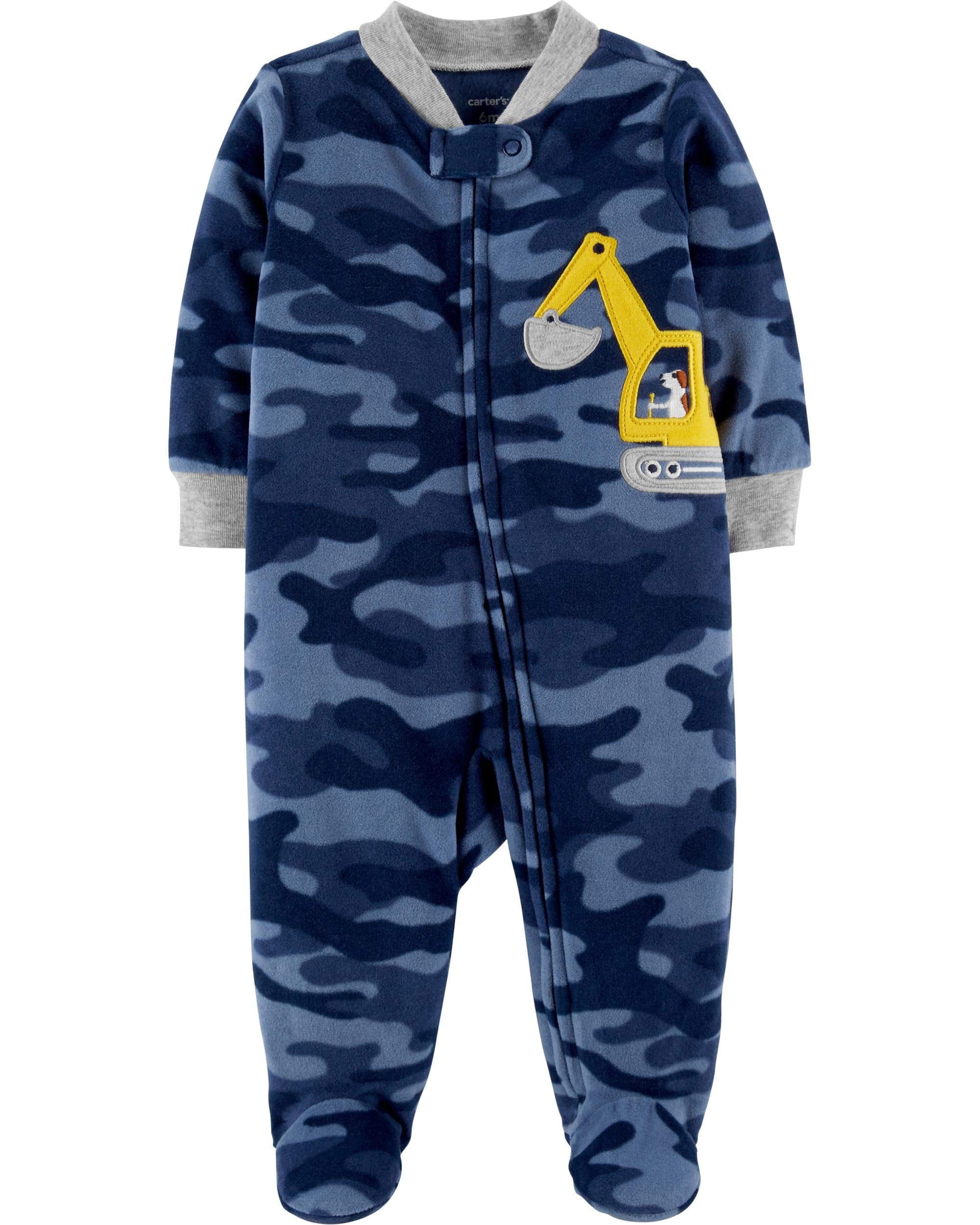 Baby Boys Sleepwear born Camouflage Print Fleece Newborn
