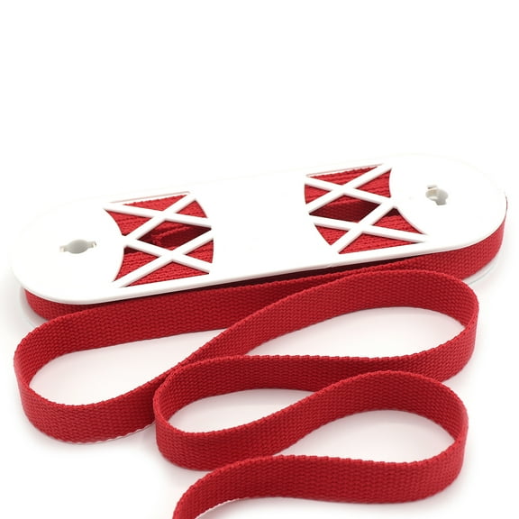 Gwen Studios 1" Red Cotton Belting, 10 Yards