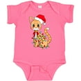 thumbnail image 3 of Inktastic Cute Christmas Cat Tangled in Colorful Lights with Red Hat Boys or Girls Baby Bodysuit, 3 of 5