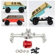 thumbnail image 4 of Baohd 2pcs Alloy CR18P Portal Axles For Hobby Plus 1/18 CR18P Rock Van Trail Boost Performance Silver 1Set, 4 of 6