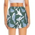 thumbnail image 2 of Lsque Beautiful Whales Printed Women's Running Shorts with Liner Pockets,Elastic Quick Dry Workout Athletic Gym Yoga Shorts,Womens High Waist Shorts-X-Large, 2 of 9