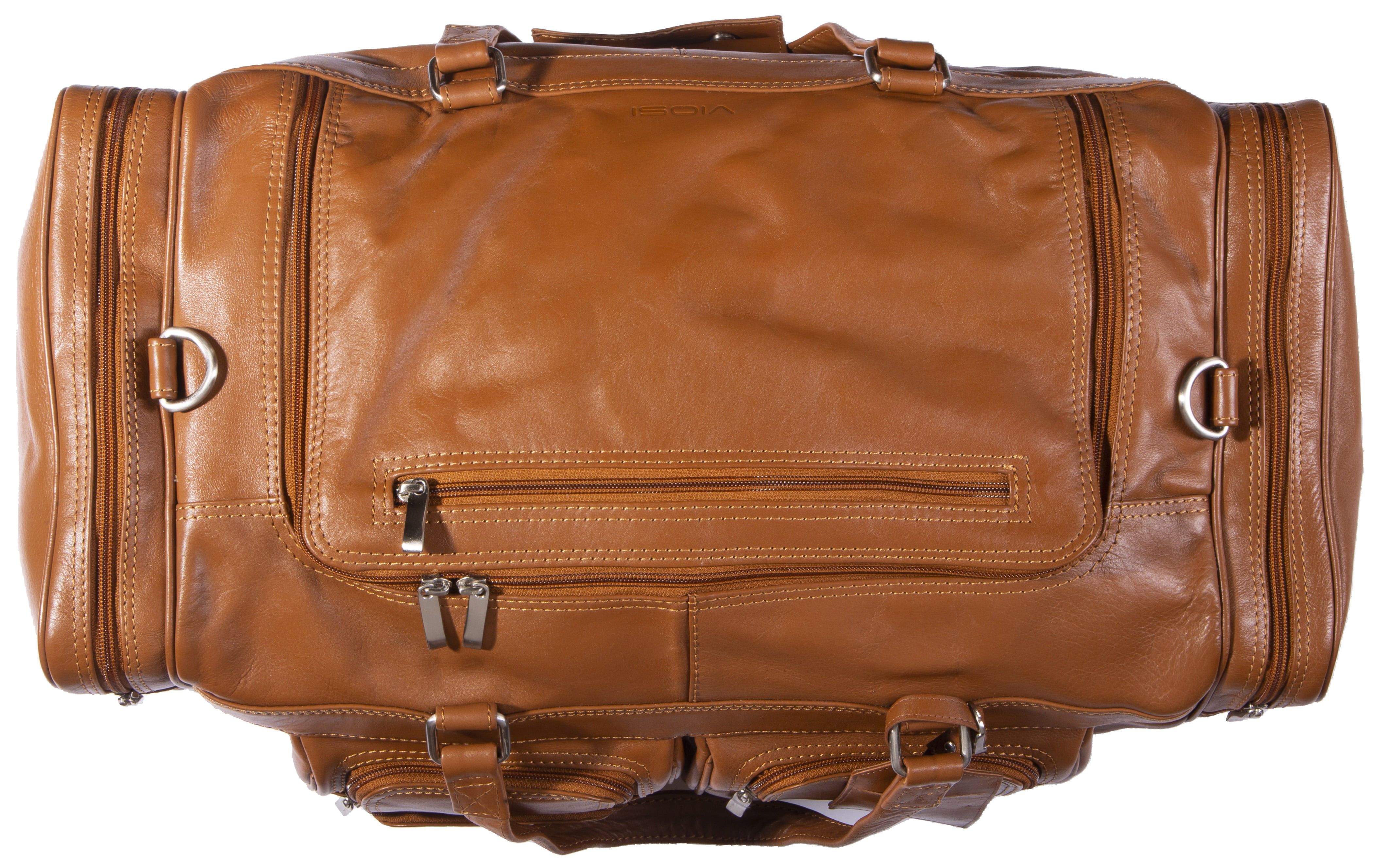 Viosi Vintage Expandable Duffel Bag Leather Weekender Luggage Travel B –  Newport Blvd