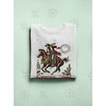 thumbnail image 3 of Santa Cowboy Rodeo Festive Women's Sweatshirt, 3 of 4