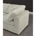 thumbnail image 5 of Maklaine Contemporary Cream Velvet Down Filled Modular Sectional Sofa, 5 of 7