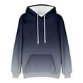 thumbnail image 4 of Awdenio Men's Sweatshirts Long Sleeve with Hood Fall Winter Trendy Gradient Drawstring Hooded Shirts, 4 of 5
