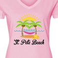 thumbnail image 4 of Inktastic St. Pete Beach Florida Vacation Women's V-Neck T-Shirt, 4 of 5