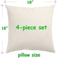 thumbnail image 6 of Easter Pillow Covers 18x18 Set of 4, Happy Easter Bunny Egg Gnomes Flower Truck Throw Pillow Covers, Easter Decorative Throw Pillows Spring Easter Basket Stuffers Decor for Indoor Outdoor Home Decor, 6 of 6