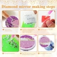 thumbnail image 2 of DIY diamante pintura maquillaje espejo arte artesanía conjunto cristal diamante espejo para niña Hugtrwg Para estrenar, 2 of 9