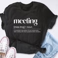 thumbnail image 4 of EcoLoom Funny Office Meeting Noun Short Sleeve Unisex T Shirt, 4 of 6