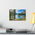 thumbnail image 6 of Mountain Lake Island Nature Wilderness Photography Canvas Wall Art for Home Decor Ready-to-Hang, 6 of 18