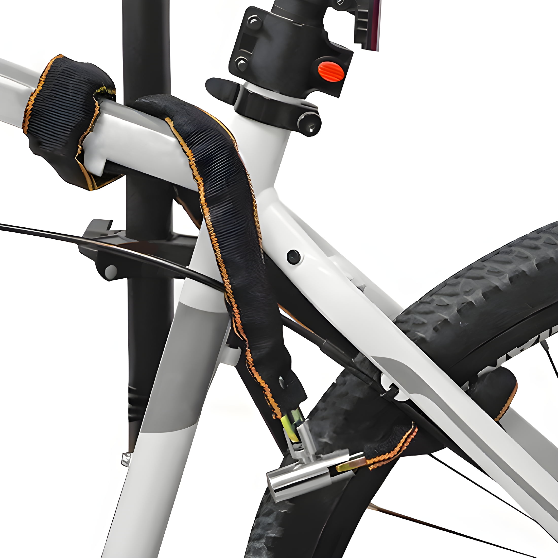 MELIVO Bike Lock,49.21" Bicycle Lock,Chain Bicycle Lock Scooter Locks Anti Theft,1.91lb