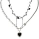 thumbnail image 1 of 2 piezas de collar de nube de flores de corazón de diamante colorido estilo dopamina accesorios para mujer, 1 of 7