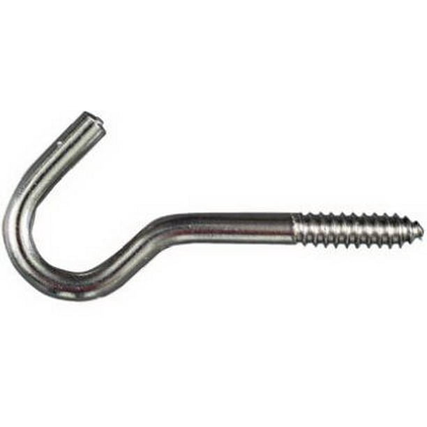 Screw Hook, Stainless Steel, 3/8 x 47/8In.