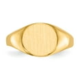 thumbnail image 4 of Solid 14k Yellow Gold Engravable Signet Ring (8.6mm) - Size 7, 4 of 5