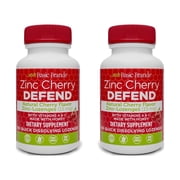 Basic Health Brands Zinc Lozenges, Immune Support Dietary Supplement, Non-GMO, 100-Count Cherry (2 pack)