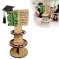 thumbnail image 5 of Novamily 2026 Graduation Gift Money Holder, Wooden 2026 Graduation Money Holder Double-Layer Cash Holders with 25 Hole DIY Unique Money Holder Cash Gift for Graduation Party Supplies (D), 5 of 5