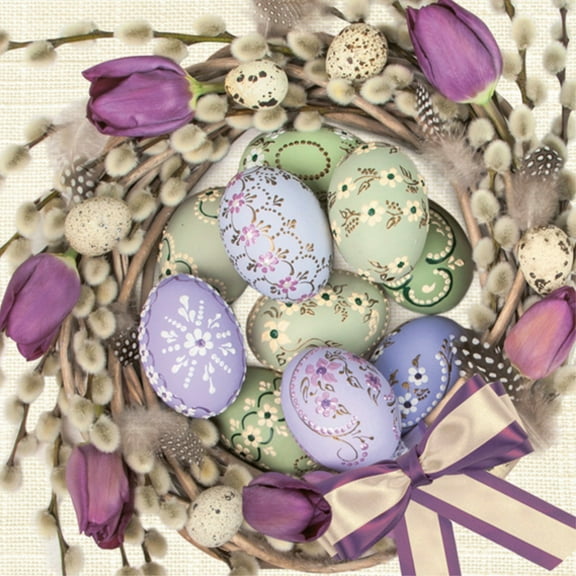 Keep Unique Easter Paper Luncheon Decoupage Napkins, Pastel Colors, 20/Pack