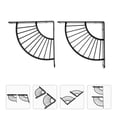 thumbnail image 2 of Weiweiguan 2pcs Shelf Support Bracket Wall Mounted Triangle Rack Shower Shelf With Screws, 2 of 6